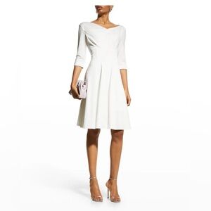 NWT Black Halo Jackie O White Swing Dress Size 6